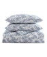 Фото #2 товара Pen And Ink Cotton 3 Piece Duvet Cover Set, Full/Queen