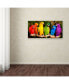Mike Jones Photo 'Rainbow Parrots' Canvas Art - 32" x 16" x 2"