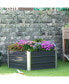 Фото #2 товара 40'' Raised Garden Beds for Vegetables Large Metal Planter Box