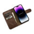 Фото #9 товара Чехол для смартфона ICARER iPhone 14 Pro Max Кожаный Anti-RFID Темно-коричневый