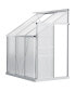 Фото #1 товара 6' x 4' Walk-in Garden Polycarbonate Greenhouse Kit Adjustable Clear