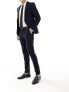 River Island super skinny suit trousers in navy