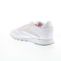 Фото #6 товара Reebok Classic Leather Mens White Leather Lace Up Lifestyle Sneakers Shoes 11