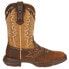 Фото #1 товара Durango Lady Graphic Square Toe Cowboy Womens Brown Casual Boots RD4424