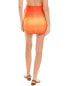 Фото #2 товара Vix Carole Orange Rai Linen-Blend Mini Skirt Women's