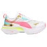 Puma Kosmo Rider "I Am Joyful" Metallic Lace Up Womens Multi, White Sneakers Ca