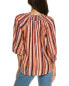 Фото #2 товара Блузка рубашка Bobeau Smocked Collar Women's Orange S