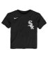 ფოტო #3 პროდუქტის Toddler Boys and Girls Tim Anderson Black Chicago White Sox Player Name and Number T-shirt