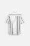 STRIPED VISCOSE BLEND SHIRT