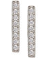 ფოტო #1 პროდუქტის Silver-Tone Crystal Bar Stud Earrings