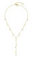 Timeless gold-plated necklace with zircons TJ-0102-N-45