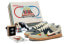 【定制球鞋】 Nike Dunk Low Retro 野鹤制造 复古未来系列 条纹风 耐磨 低帮 板鞋 男款 灰黑 特殊礼盒版 / Кроссовки Nike Dunk Low DJ6188-003