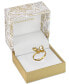 ფოტო #3 პროდუქტის Gold-Plate Pavé & Mother-of-Pearl Butterfly Ring, Created for Macy's