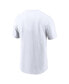 Men's White New England Patriots Primetime Wordmark Essential T-Shirt