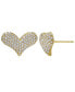 ფოტო #2 პროდუქტის Cubic Zirconia Heart Stud Earring