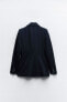 Фото #7 товара Двубортный пиджак приталенного кроя ZARA