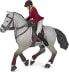 Фото #1 товара Фигурка Papo Фигурка Лошадь с наездницей на соревнованиях Competition Riders (Соревнования верховой езды)