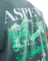 New Look graphic t-shirt in dark green