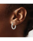 ფოტო #2 პროდუქტის Stainless Steel Polished Hinged Hoop Earrings