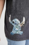 Фото #4 товара Футболка для малышей defacto Disney Lilo & Stitch Oversize Fit