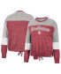 ფოტო #4 პროდუქტის Women's Crimson Indiana Hoosiers Joanna Tie Front Long Sleeve T-shirt