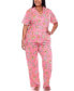 Фото #2 товара Пижама White Mark Tropical Pajama