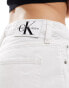 Фото #3 товара Calvin Klein Jeans 90s straight denim shorts in white