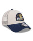 ფოტო #4 პროდუქტის Men's Khaki, Navy Denver Nuggets Throwback Patch Trucker 9FORTY Adjustable Hat