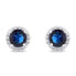 Фото #3 товара Sparkling silver jewelry set with zircons SET230WB (earrings, pendant)