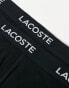 Lacoste pack of 5 trunks in black