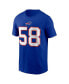 Men's Matt Milano Royal Buffalo Bills Player Name and Number T-shirt Синий, XL - фото #3