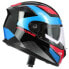 Шлем для мотоциклистов солнцезащитный ASTONE GT900 Race Full Face Helmet Gloss Chrome Blue / Black, M - фото #6