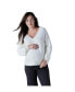 Фото #1 товара Women's Maternity Fluffy V-Neck Sweater
