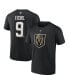 ფოტო #1 პროდუქტის Men's Jack Eichel Black Vegas Golden Knights Authentic Stack Name and Number T-shirt