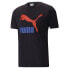 Puma Classics Logo Crew Neck Short Sleeve T-Shirt Mens Black Casual Tops 5380690