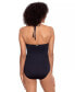 Фото #2 товара Lauren Ralph Lauren Beach Club Solid High Neck One-Piece Swimsuit Black 14