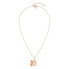 Elegant bronze necklace with medallion TJ-0097-N-50