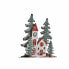Christmas bauble DKD Home Decor Red Wood House 11 x 6 x 38 cm (1 Unit)