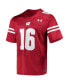 ფოტო #3 პროდუქტის Men's Russell Wilson Red Wisconsin Badgers Replica Alumni Jersey