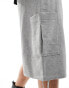 ASOS DESIGN cargo jorts in grey marl