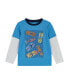 ფოტო #3 პროდუქტის Toddler/Child Boys Racecar Long Sleeve Two-Fer Tee Set