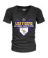 ფოტო #4 პროდუქტის Women's Black LSU Tigers 2023 NCAA Men's Baseball College World Series Champions Schedule V-Neck Tri-Blend T-shirt