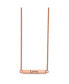 ფოტო #2 პროდუქტის Enameled CZ ENJOY THE LITTLE THINGS Bar Cable Chain Necklace