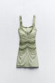Фото #6 товара Платье мини ZARA Короткое платье из печатного тюля с оборками