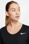 Фото #12 товара Топ городской Nike Sleek Kadın черный беговая футболка
