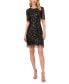 Women's Beaded Fringe-Trim Cocktail Dress