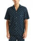 Фото #1 товара Men's Crafted Printed Camp Sleep Pajama Shirt