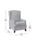 Фото #14 товара Mauro Contemporary Pushback Recliner With Accent Nail Trim-Wingback Manual Recliner