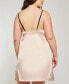 ფოტო #2 პროდუქტის Plus Size Eyelash Flower Lace Chemise Nightgown Lingerie, Online Only