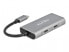 Фото #8 товара Кабель USB 3.2 Gen 2 (3.1 Gen 2) Type-C - USB 3.2 Gen 2 (3.1 Gen 2) Type-A - USB 3.2 Gen 2 (3.1 Gen 2) Type-C, Delock 63260, 10000 Mbit/s, серый, алюминий, 0,12 м.